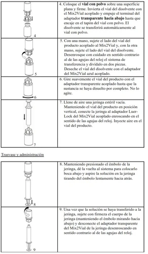 Schema illustrativo medico con nove passaggi numerati che mostrano l