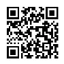 Квадратный QR-код, состоящий из черных модулей на белом фоне с тремя большими квадратами для позиционирования по углам
