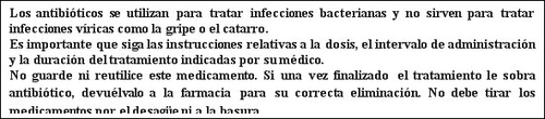 Spanish text on white background explaining the