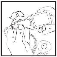 Two hands gripping a medical device for the