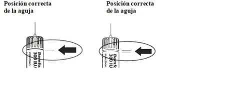 Two diagrams show the correct position of the