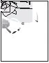 Black and white schematic drawing showing a hand holding a syringe for a