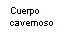 Black text on a white background displaying the Spanish term 'Cuerpo cavernoso'