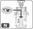 Diagram showing an eye observing the