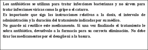 Spanish text on white background explaining the