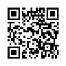 Square black-and-white QR code composed of small geometric modules and three positioning squares at the corners