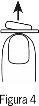 Black and white schematic drawing showing an arrow pointing towards the