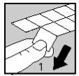 A hand lifting the