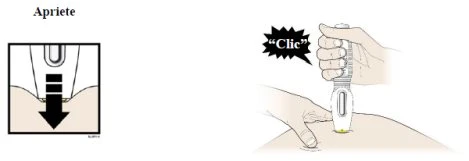 Two hands hold a medical device for the