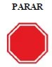 Stop written in black over a red octagonal stop sign with white border on a white background