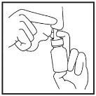 Due mani che tengono un flacone di medicinale e un contagocce per somministrare il liquido goccia a goccia