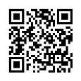 Square QR code composed of a matrix of small black modules on a white background for