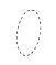 A vertical circle formed by a black dashed line on a white background