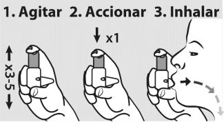 Three-step diagram showing how to shake the