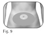 Black and white diagram showing the area of