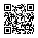 Square black QR code on a white background composed of a matrix of small square modules and three large positioning squares at the corners