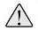 Hazard symbol consisting of a black exclamation mark inside a triangle