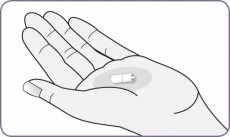 Stylized drawing of an open hand with the palm facing toward the