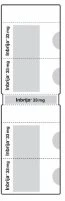 Packaging of the 20 mg Inbrija drug with four white and gray rectangular compartments arranged vertically in two parallel columns