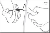 Two hands preparing a
