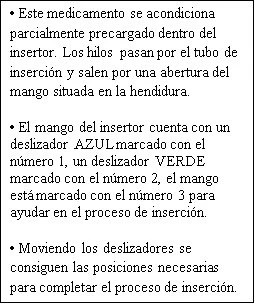 Spanish text on white background explaining how to