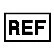 Черный текст с аббревиатурой REF, заключённой в