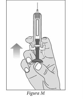 A hand holding a syringe with needle pointing upward