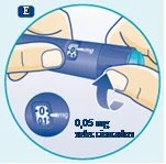 Two hands holding a blue medical device for