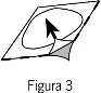 Black line schematic drawing of a black arrow pointing towards the