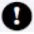 Warning symbol with a white exclamation mark inside a yellow triangle pointing upward at