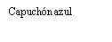 Black text on white background reading 'Blue cap'
