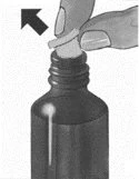 Two hands removing a rubber stopper from a medicine vial with an upward motion