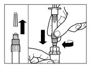 Diagram showing the removal of the upper cap and the