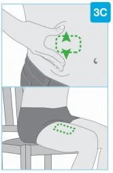 Illustrazione medica che mostra due zone del corpo per l