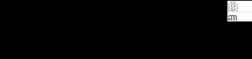 Logo bianco su sfondo nero con una corona stilizzata sopra un elemento grafico geometrico e la sigla am in caratteri minuscoli arrotondati