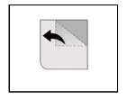 Stylized icon of a sheet of paper