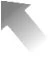 Faded gray arrow pointing diagonally downward