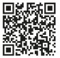 Квадратный черно-белый QR-код, состоящий из мелких геометрических модулей и трех больших квадратов для позиционирования по углам