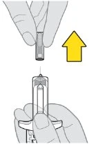 A hand lifts upward toward