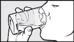 Black and white drawing of a person drinking from a glass held in the right hand