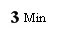 Black text on white background reading 3 Min