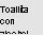 Чёрный текст на белом фоне со словами «Toallita», частично видимыми, шрифтом без засечек