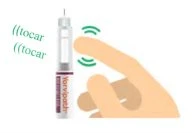 A hand touching with the