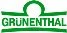 Logo verde con la scritta GRÜNENTHAL in maiuscolo tra due linee orizzontali e un arco superiore che forma una semicerchio centrale