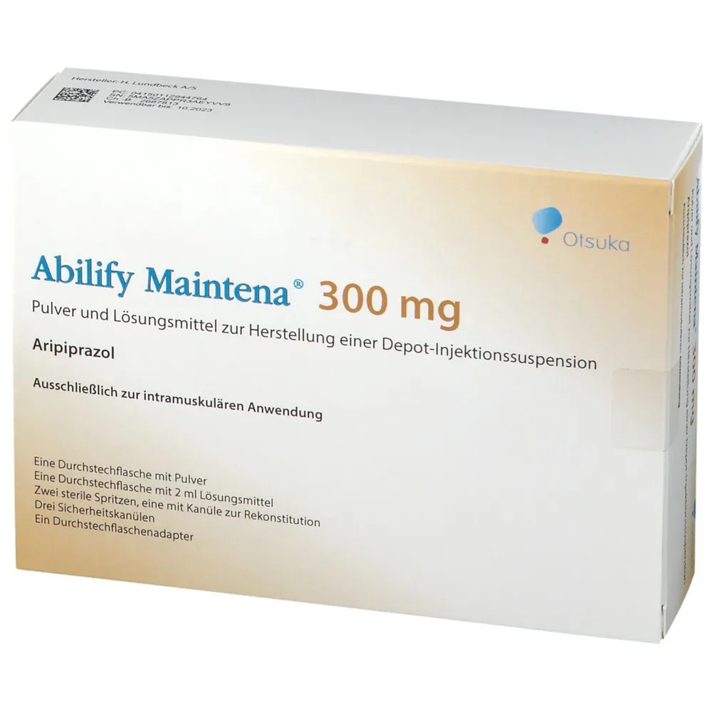 Abilify Maintena 300 mg powder and solvent for prolonged-release injectable suspension suspension for injection, prolonged release