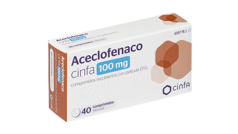 Aceclofenac CINFA 100 mg film-coated tablets EFG tablets, film-coated