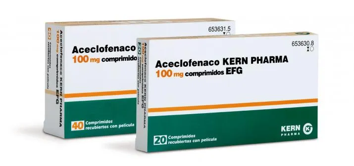 Aceclofenac Kern Pharma 100 mg film-coated tablets EFG tablets, film-coated