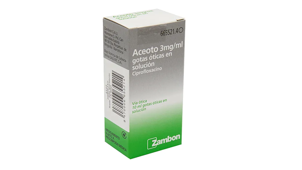 Aceoto 3 mg/ml gocce otiche in soluzione gocce, auricolari in soluzione