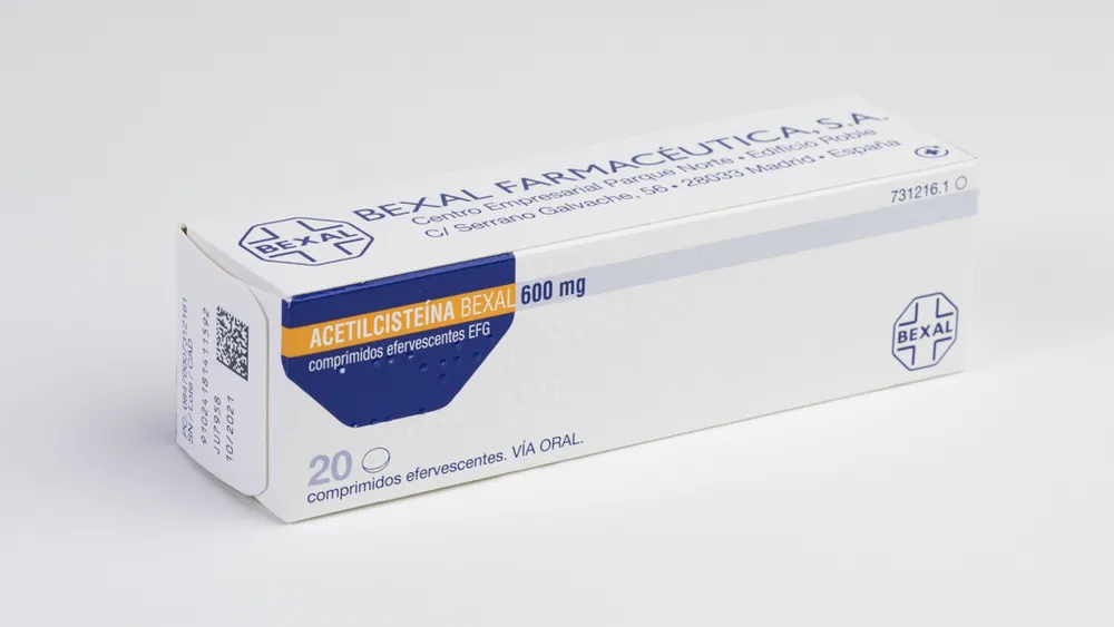 Acetylcysteine Bexal 600 mg effervescent tablets EFG tablets, effervescent