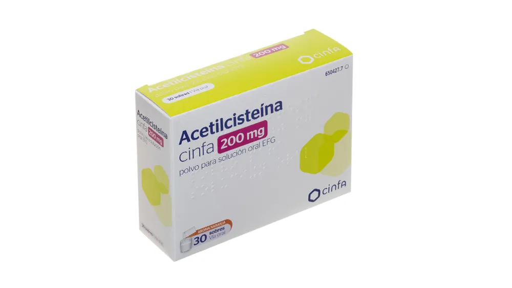 Acetylcysteina CINFA 200 mg polvere per soluzione orale EFG polvere per soluzione orale